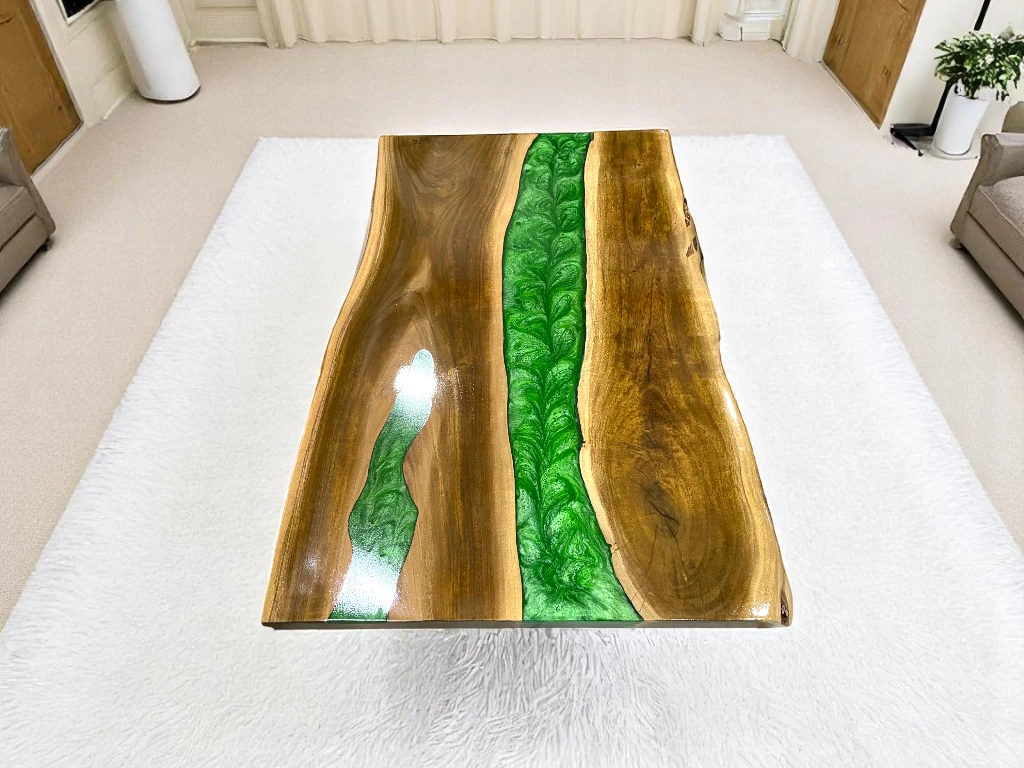 Creative Live Edge Epoxy River Table : Luxury Home Decors